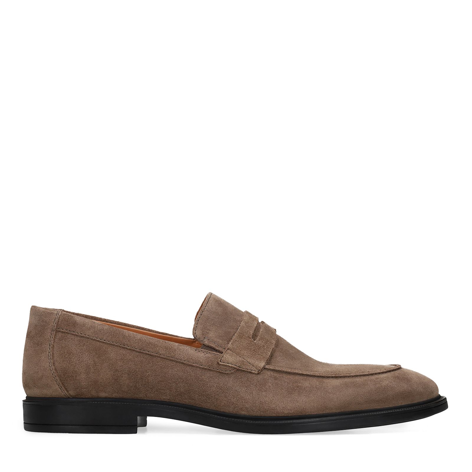 Taupe suède loafers