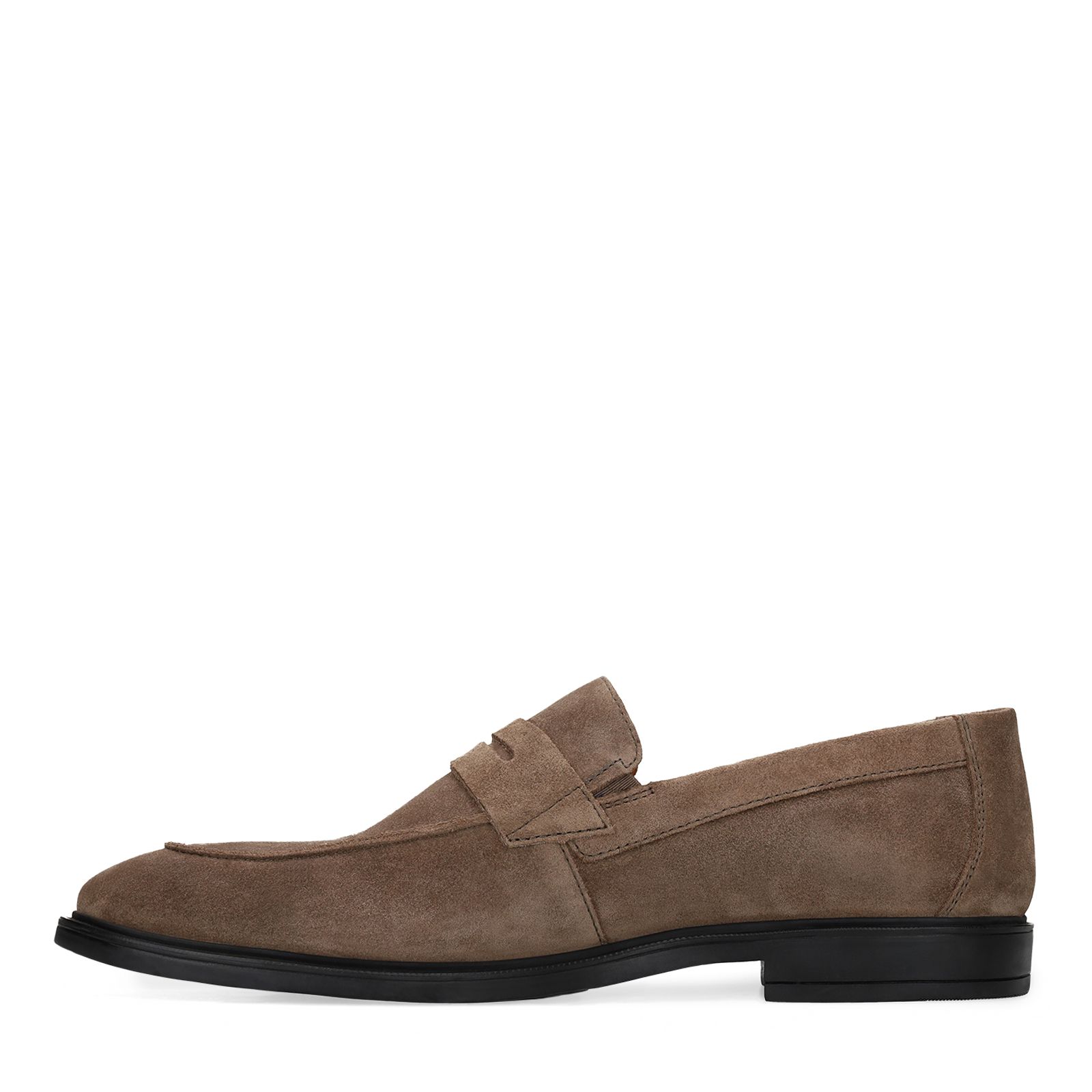 Taupe suède loafers