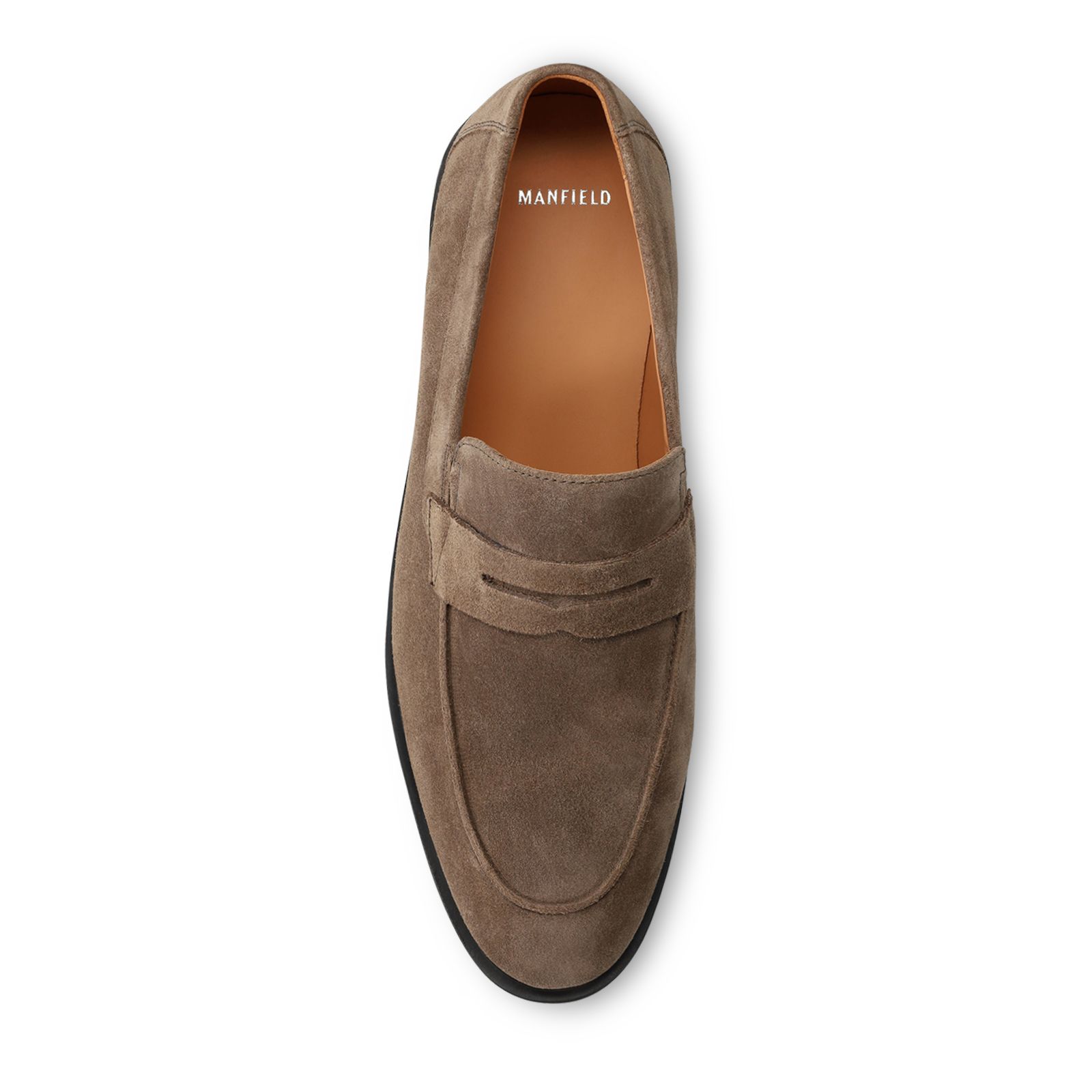 Taupe suède loafers