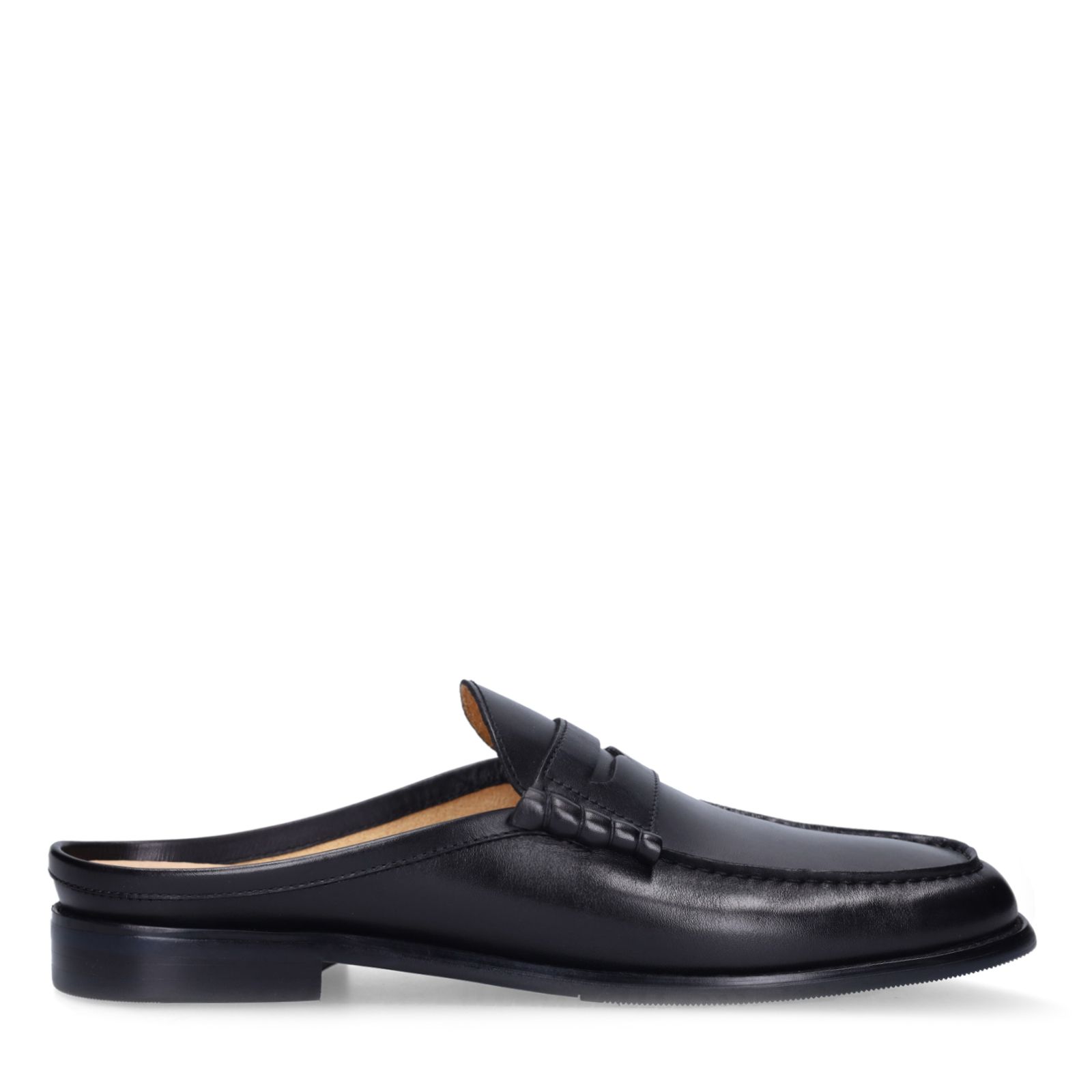 Zwarte leren loafers