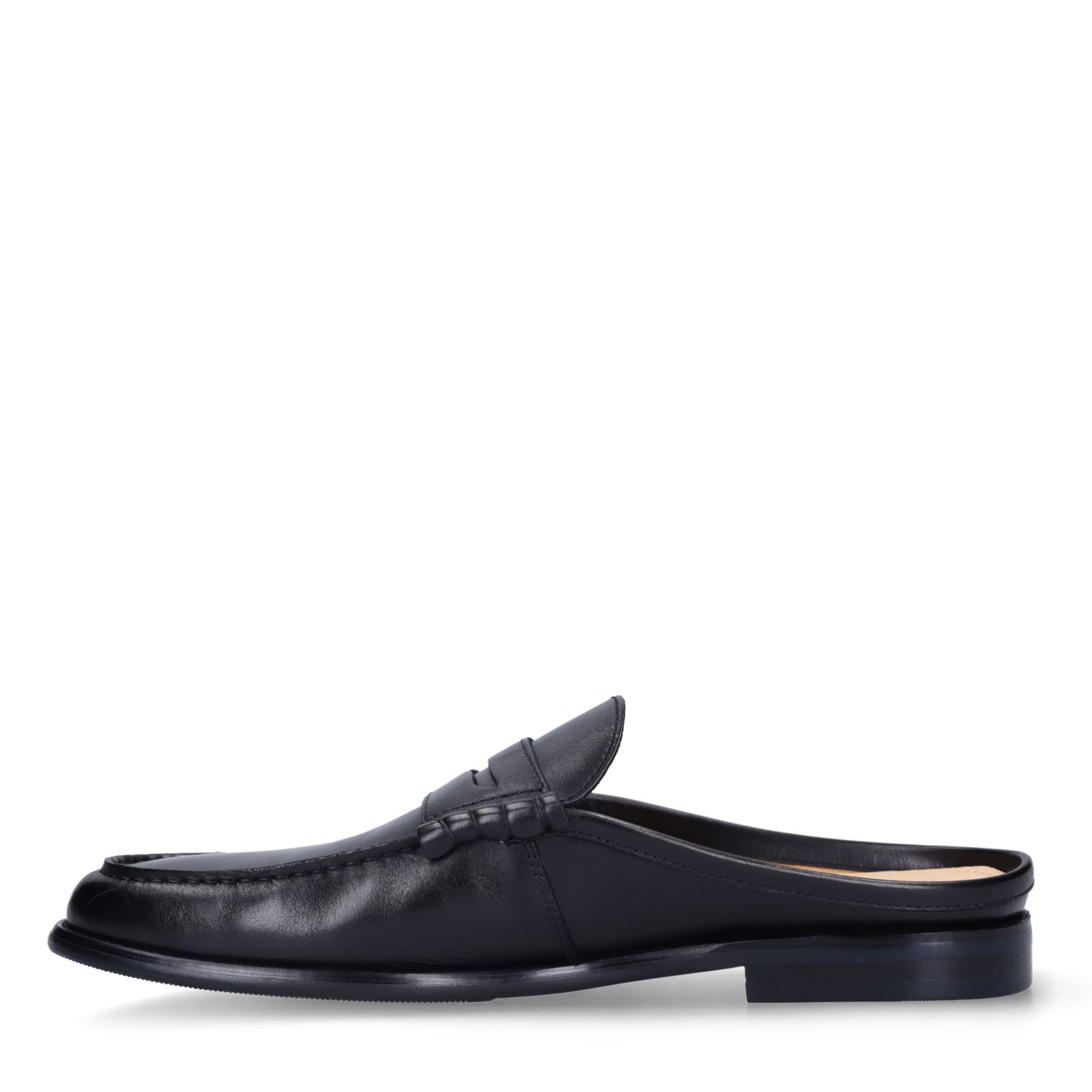 Zwarte leren loafers