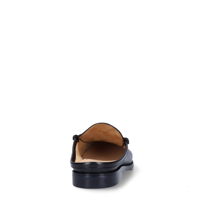 Zwarte leren loafers