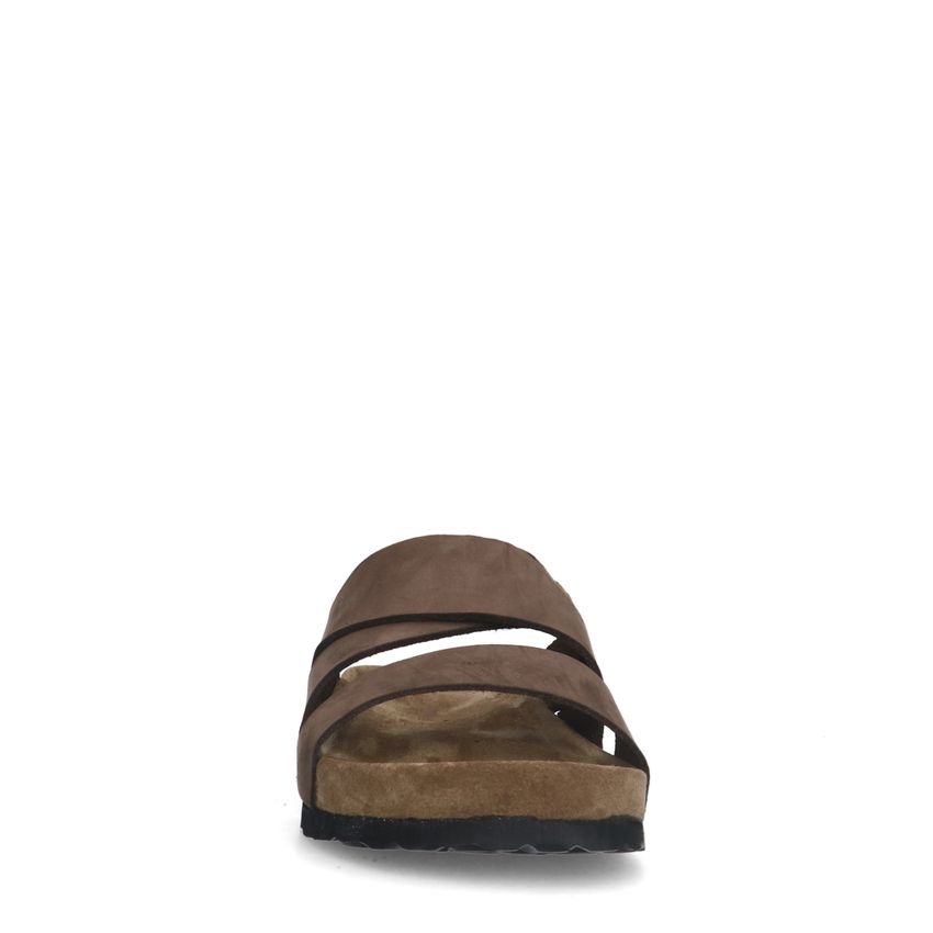 Bruine nubuck slippers