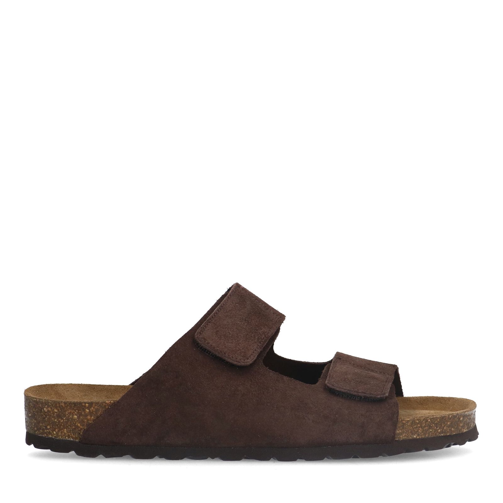 Braune Veloursleder-Sandalen