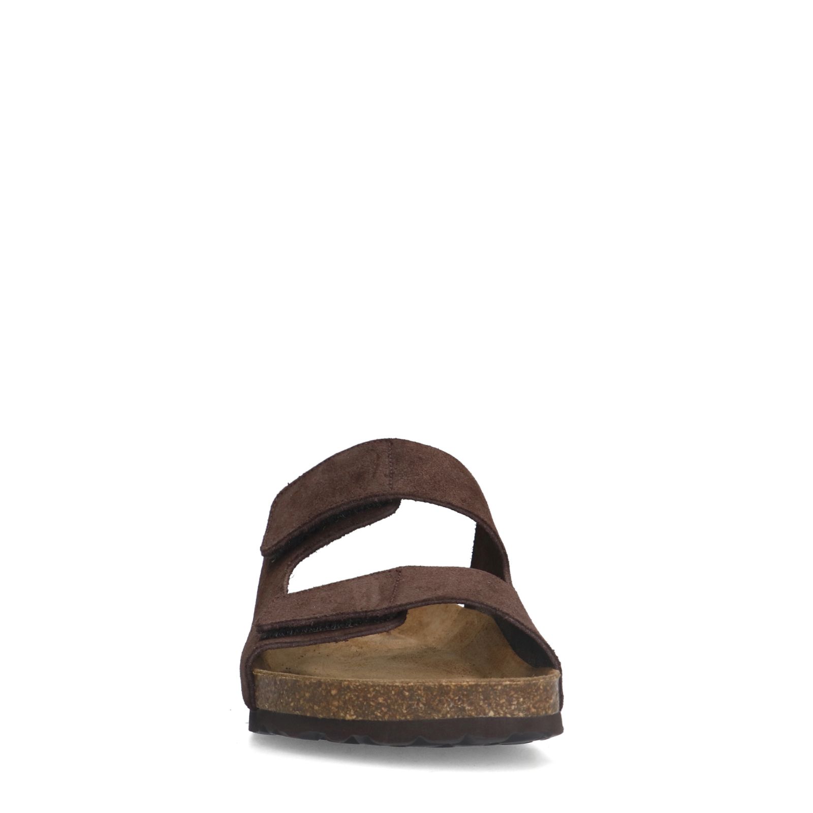 Braune Veloursleder-Sandalen