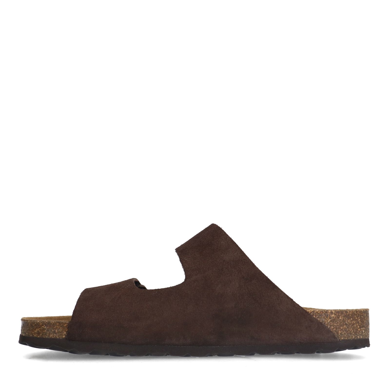 Braune Veloursleder-Sandalen