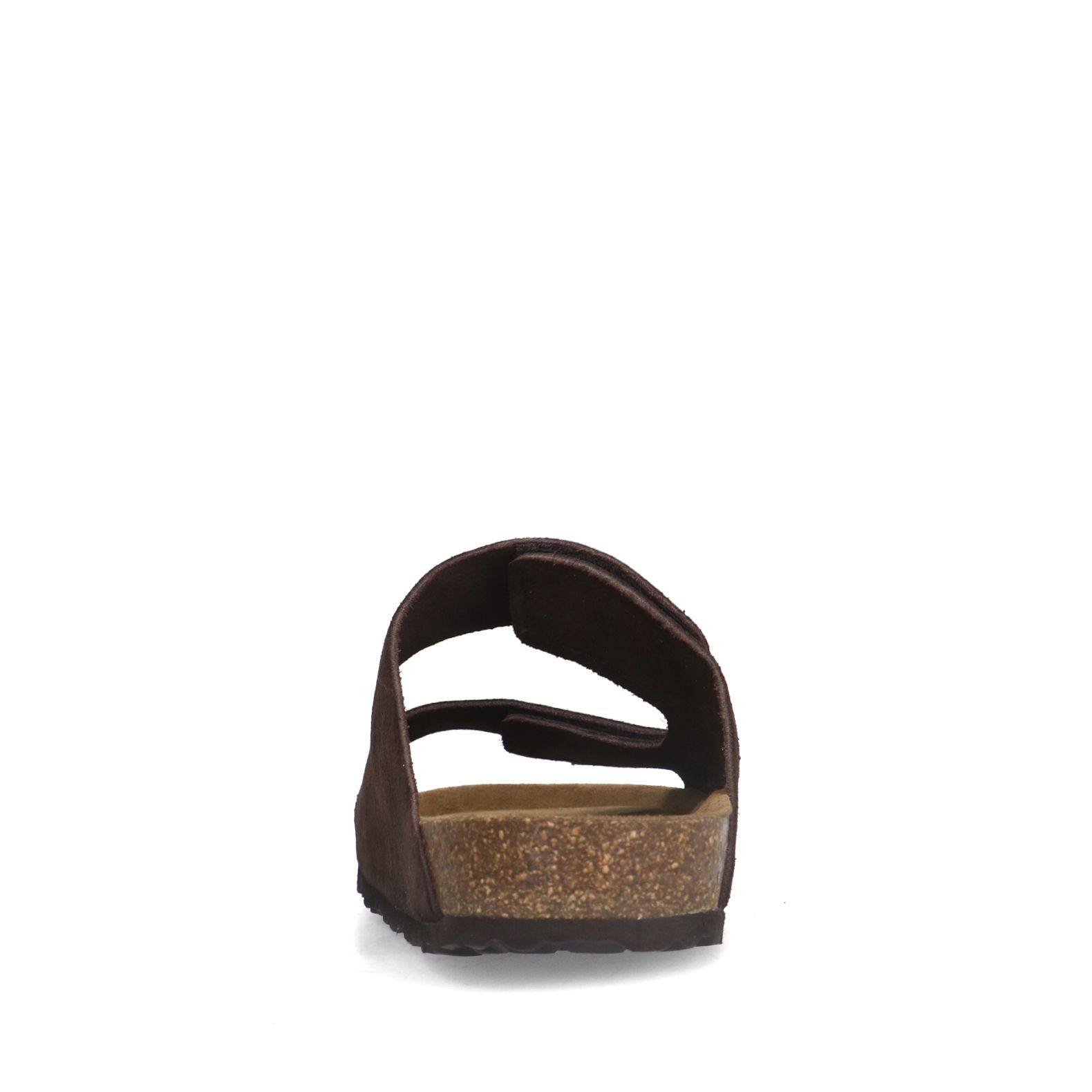 Braune Veloursleder-Sandalen