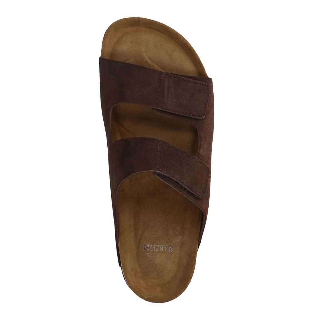 Braune Veloursleder-Sandalen