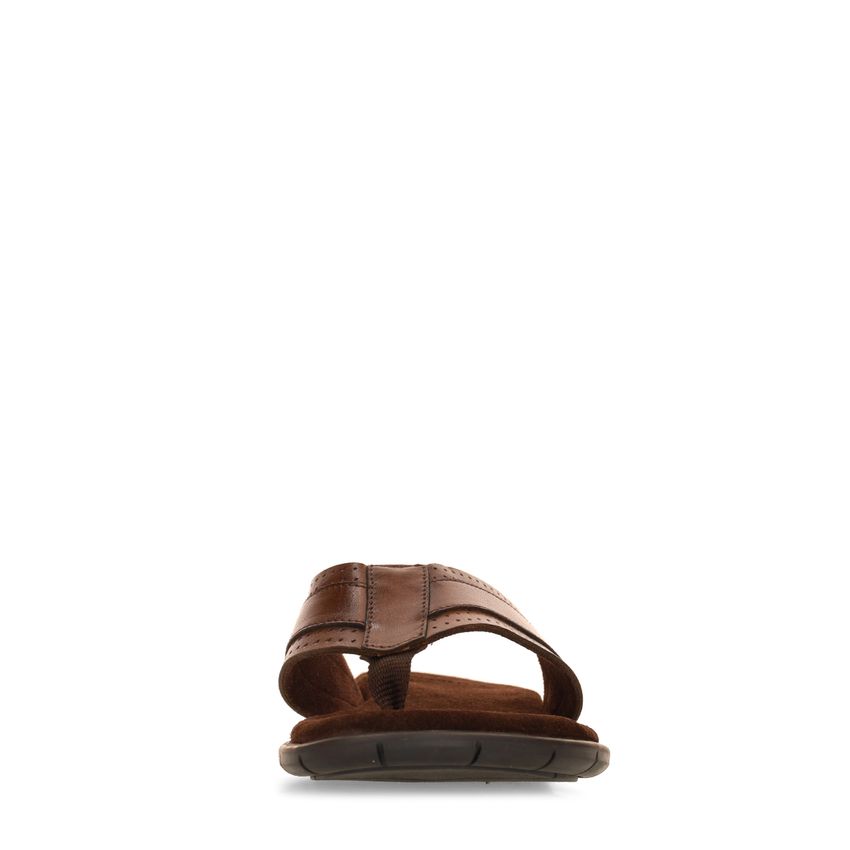 Braune Ledersandalen