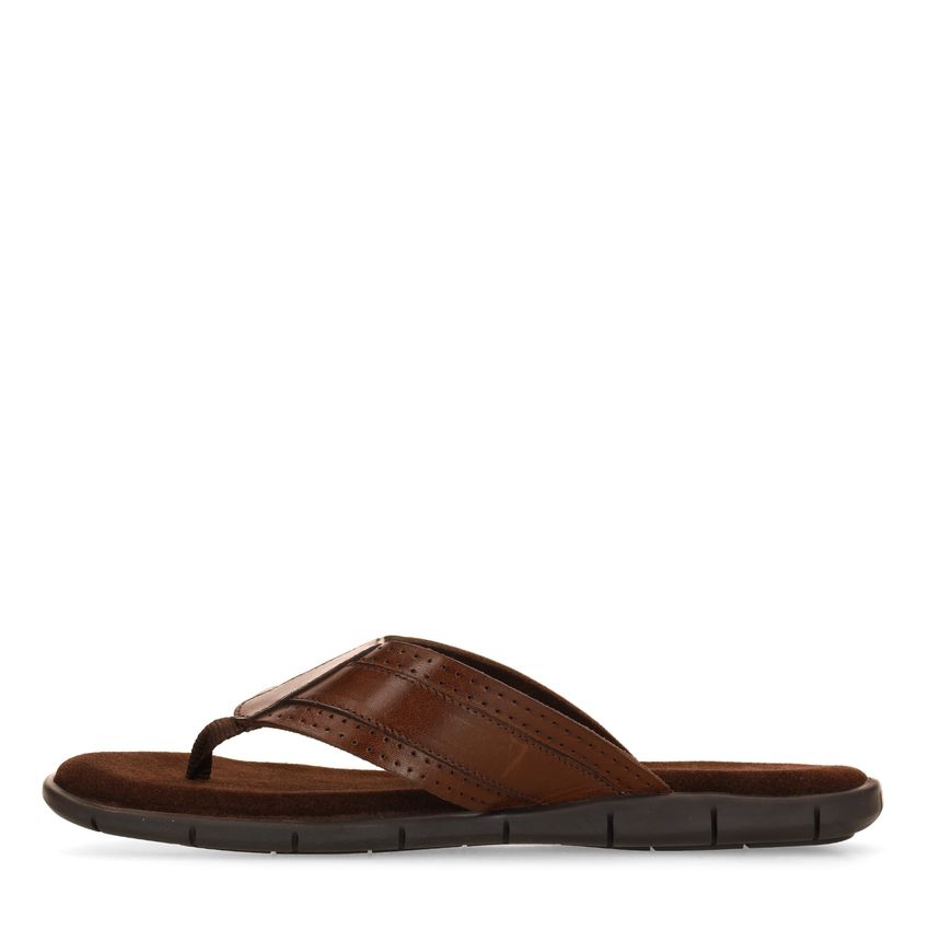 Braune Ledersandalen