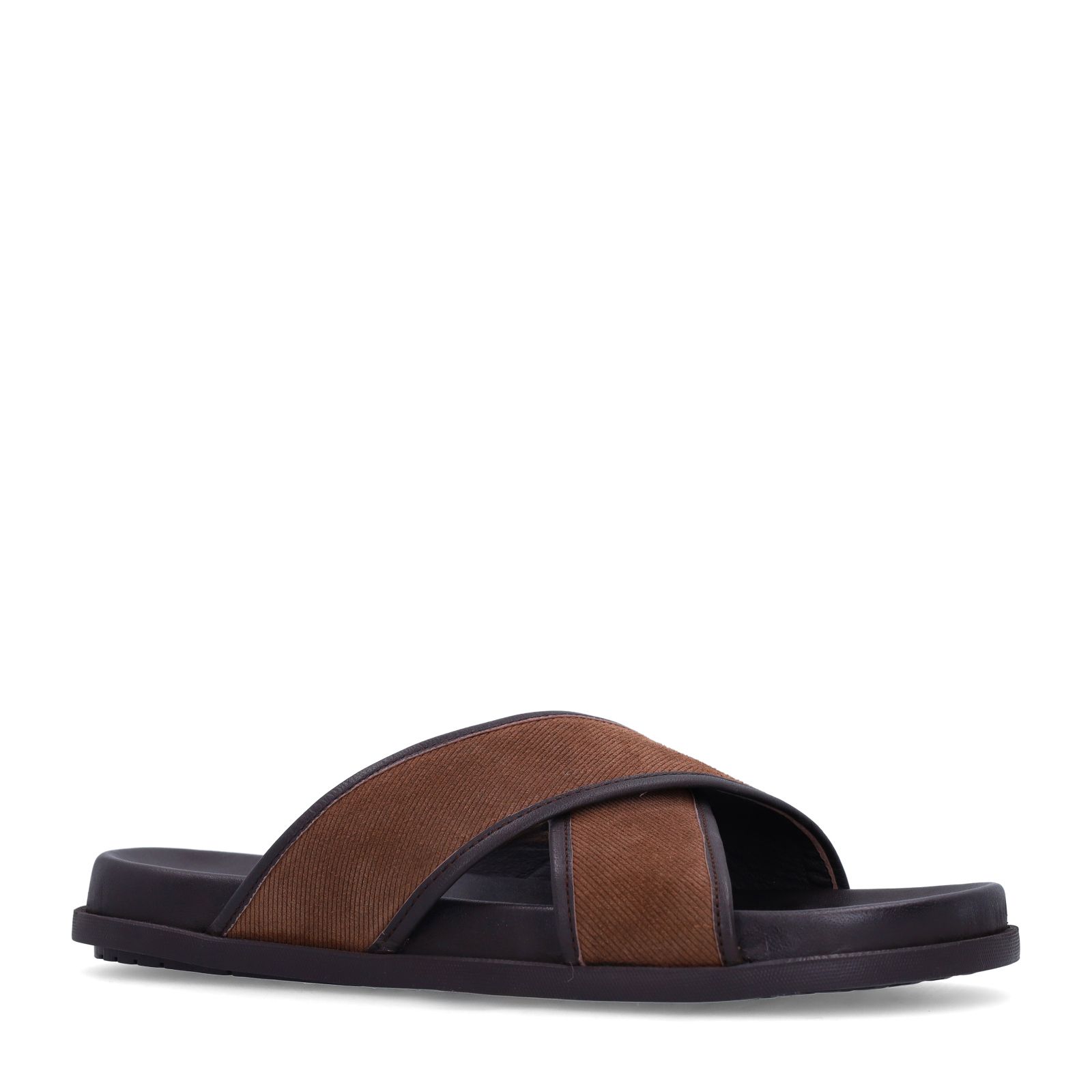 Bruine suède slippers