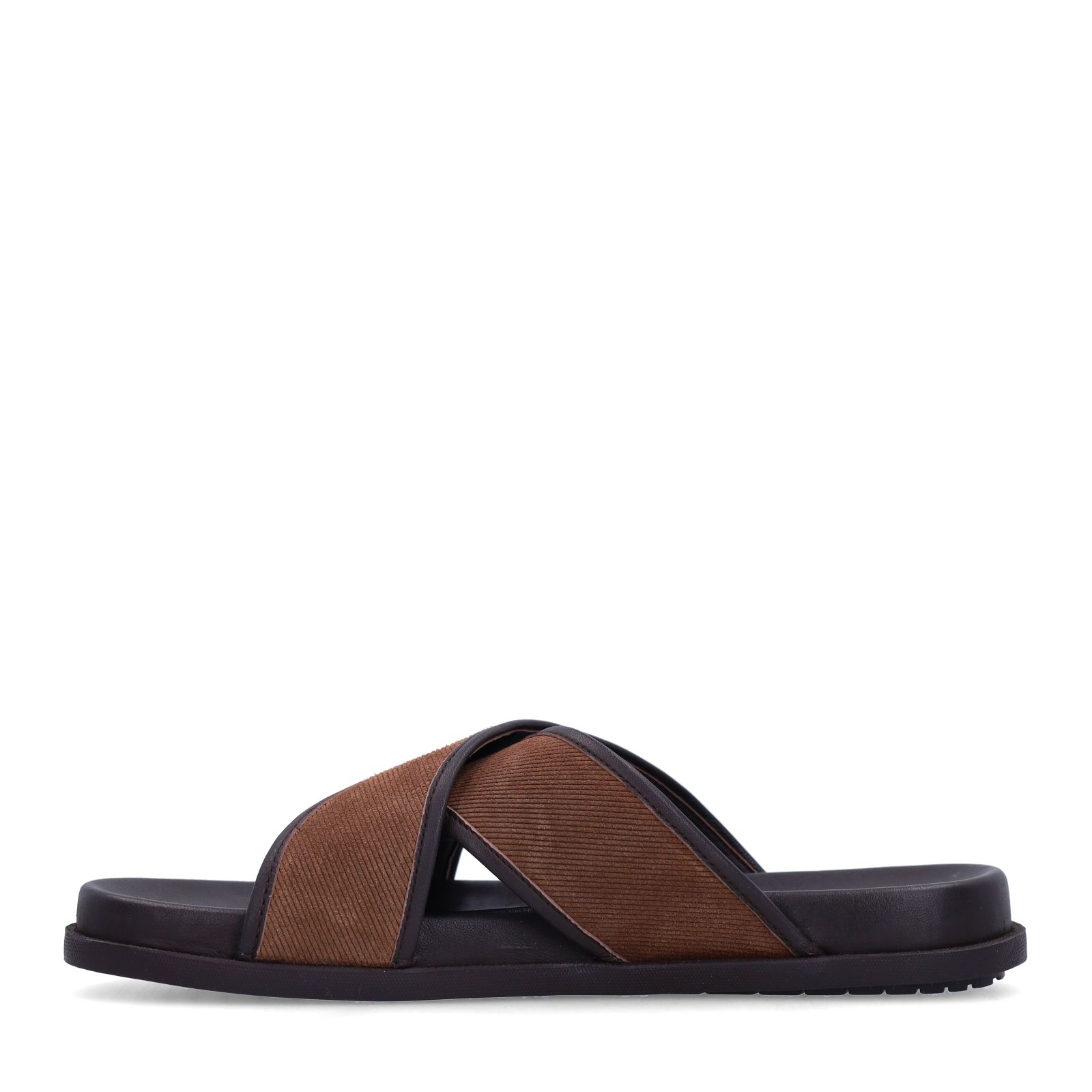 Bruine suède slippers