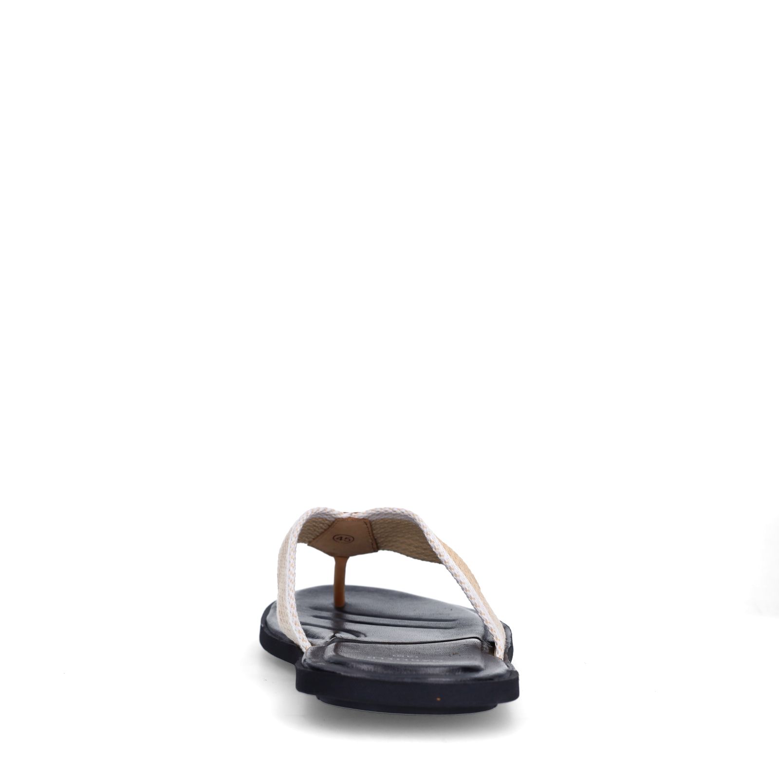Beigefarbene Canvas-Sandalen
