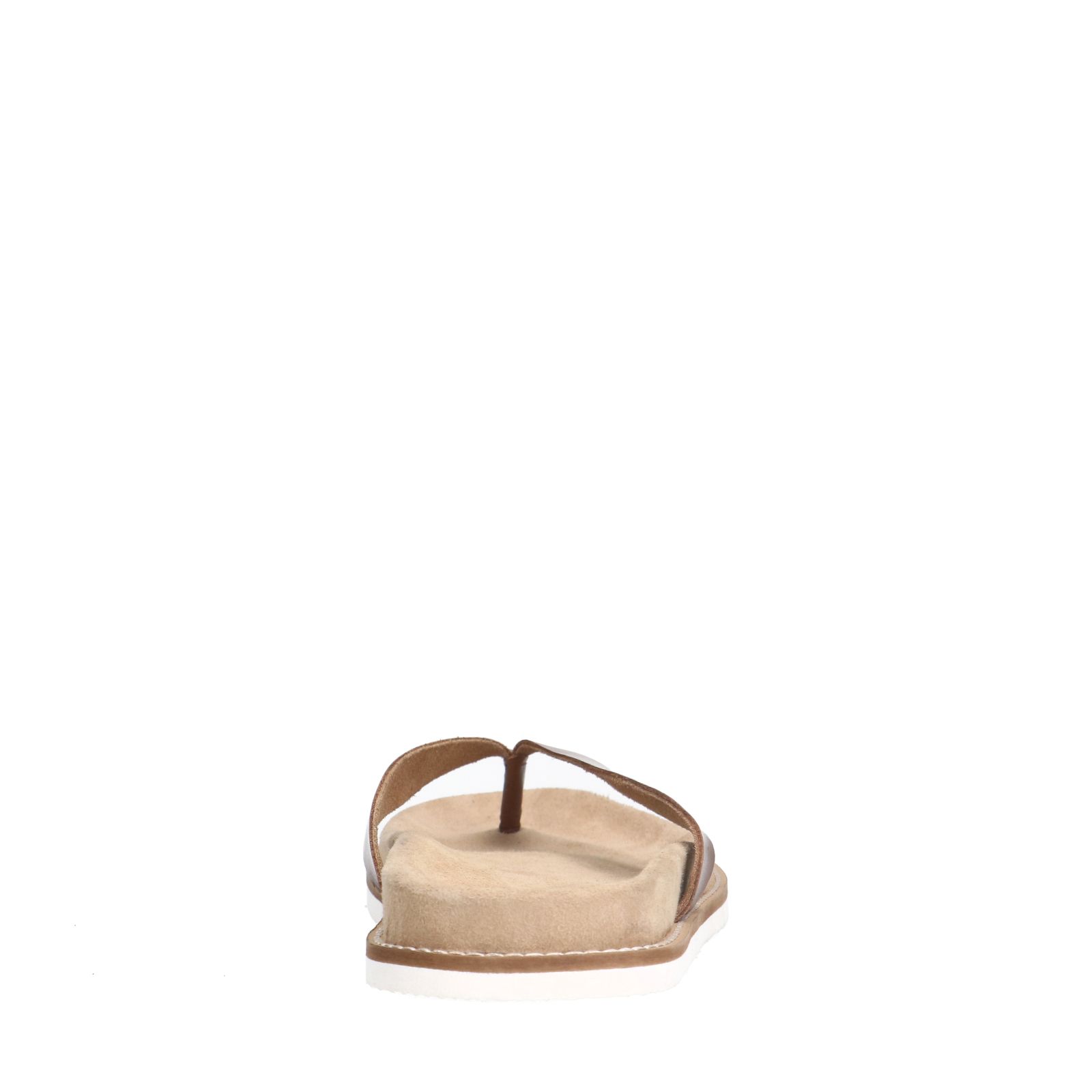 Leren cognac slippers