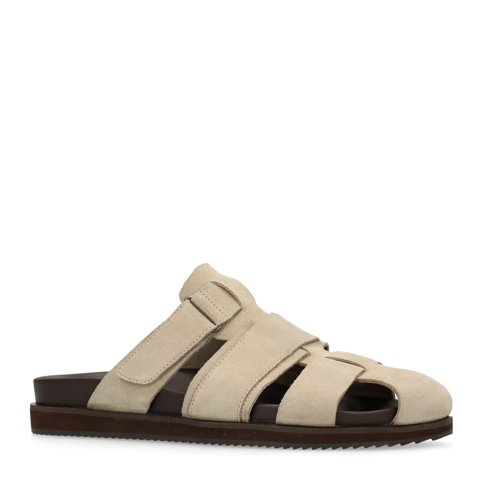 Beige suède slippers