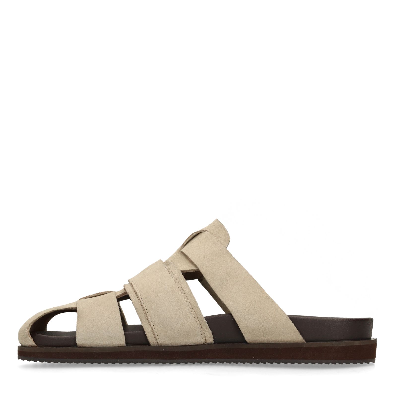 Beige suède slippers