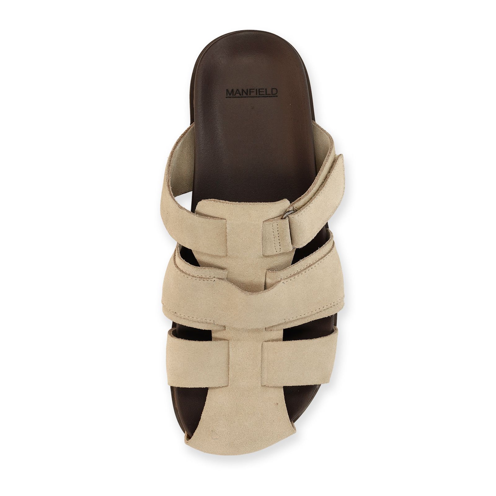 Beige suède slippers