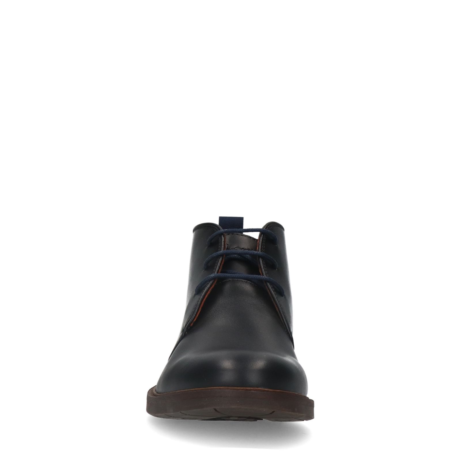Zwarte Boston leren veterschoenen