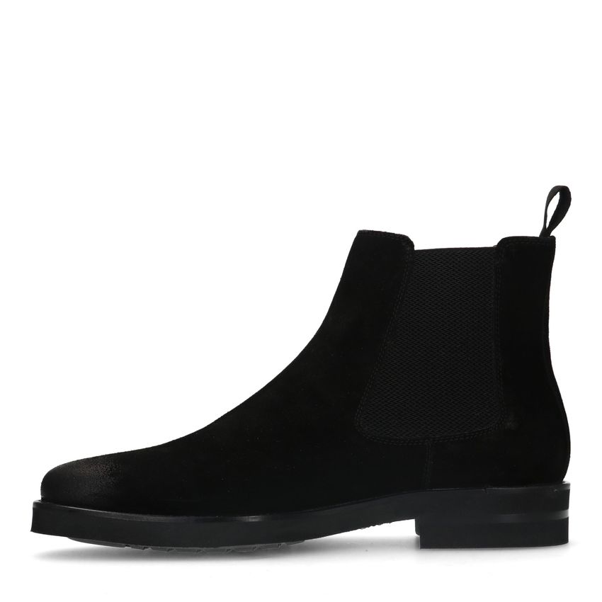 Zwarte suède chelsea boots