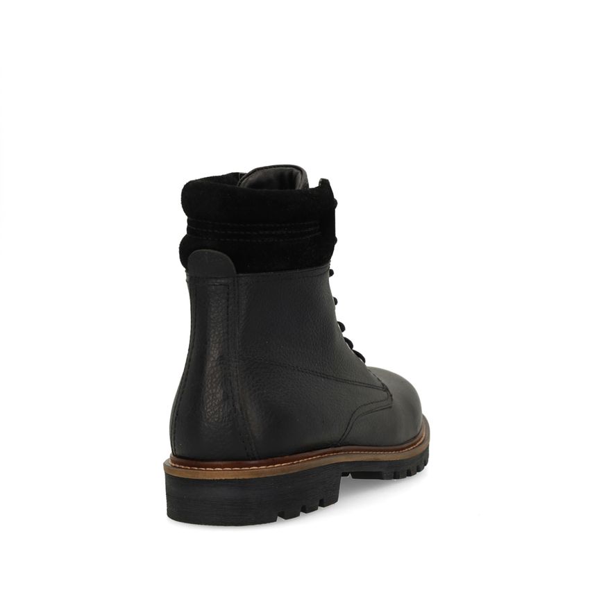 Zwarte leren veterboots