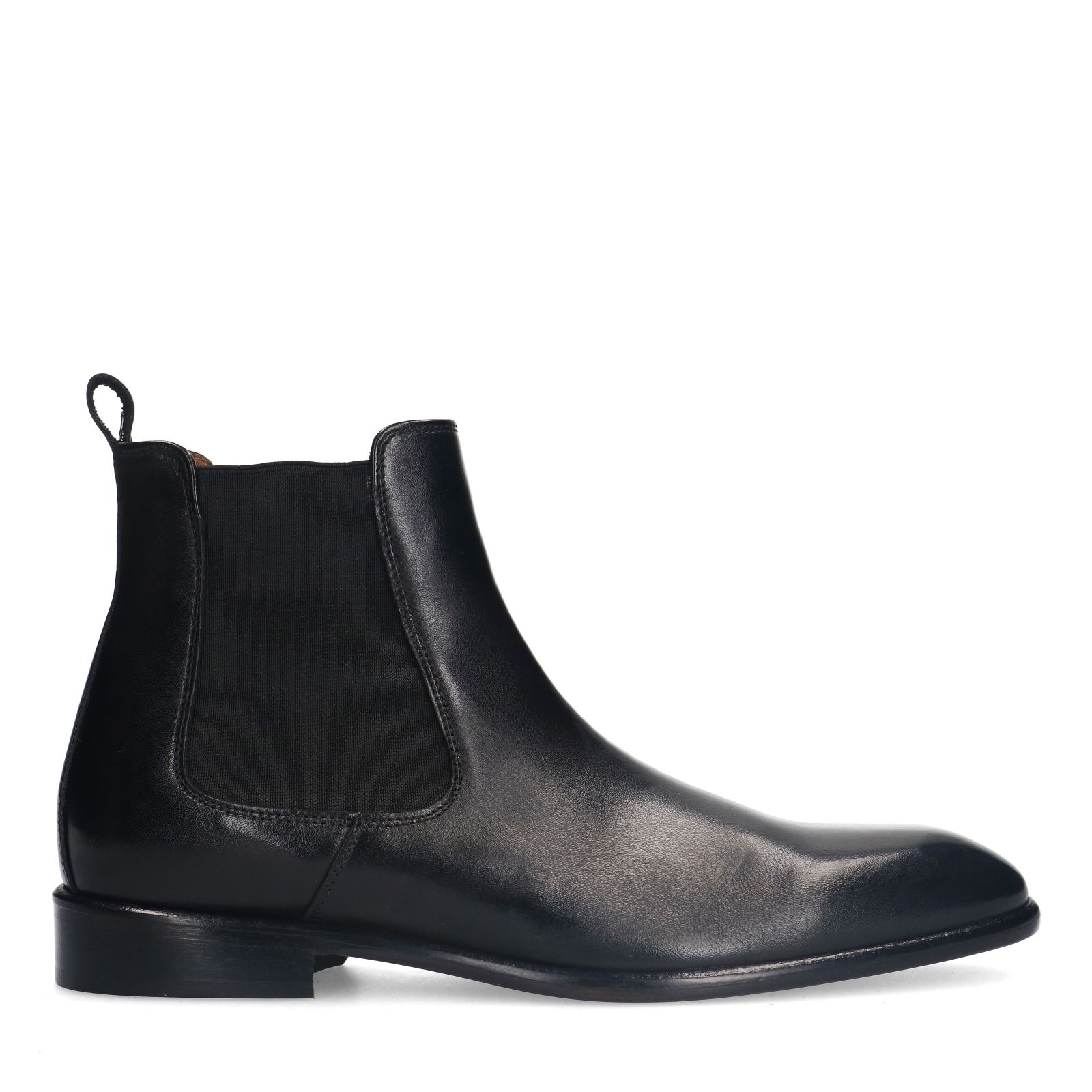 Zwarte leren chelsea boots