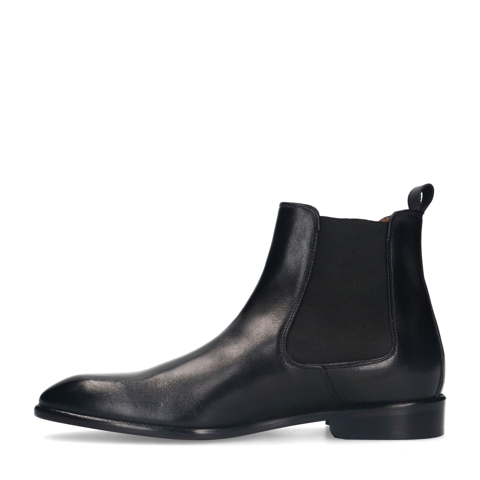 Zwarte leren chelsea boots