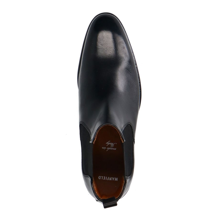 Zwarte leren chelsea boots