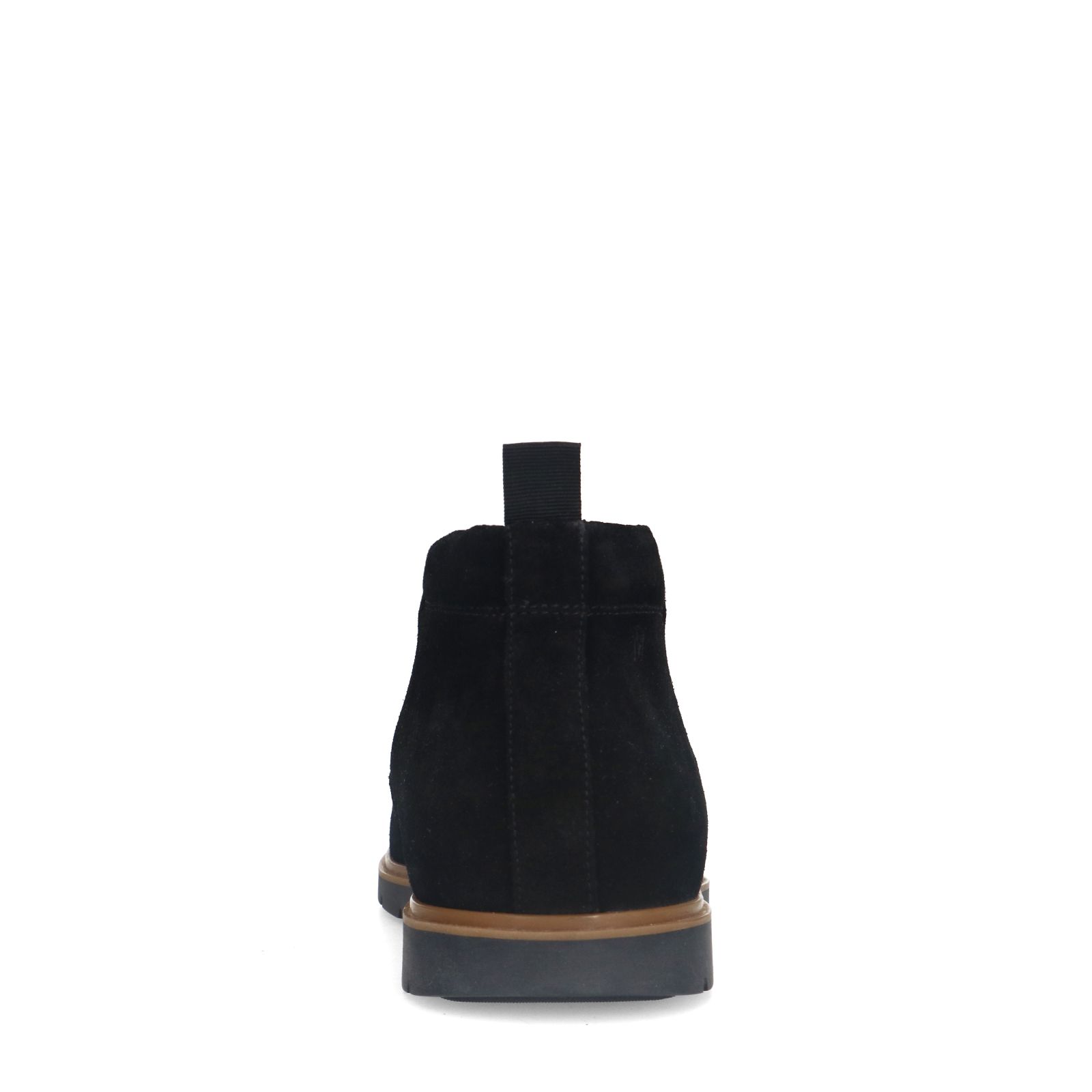Zwarte suède veterboots