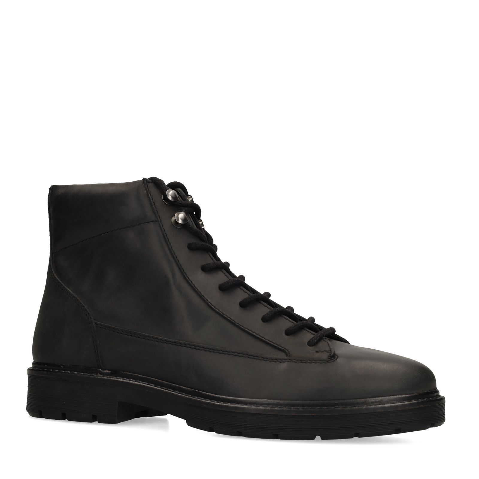 Zwarte leren boots