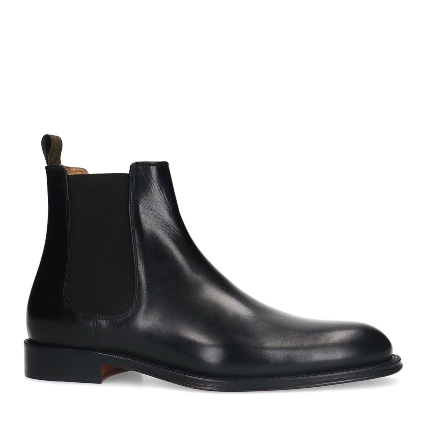 Schwarze Chelsea Boots aus Leder