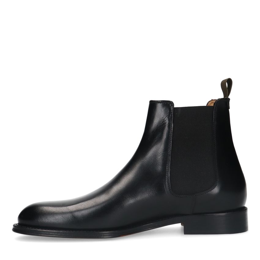 Zwarte leren chelsea boots