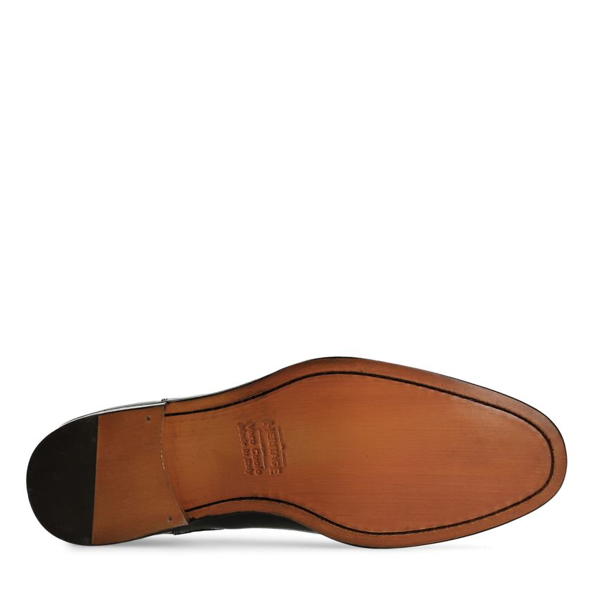 Zwarte leren chelsea boots