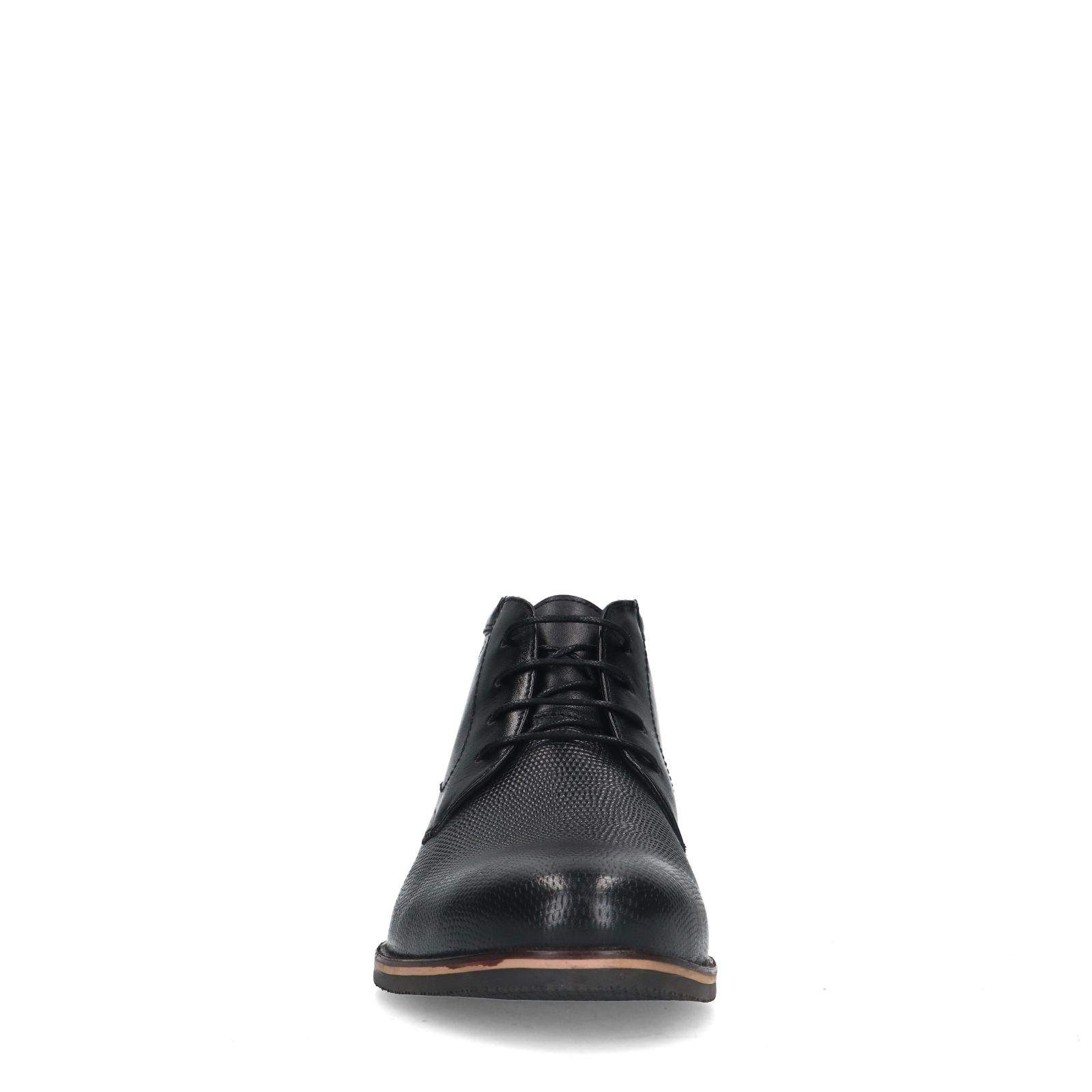 Zwarte leren veterboots