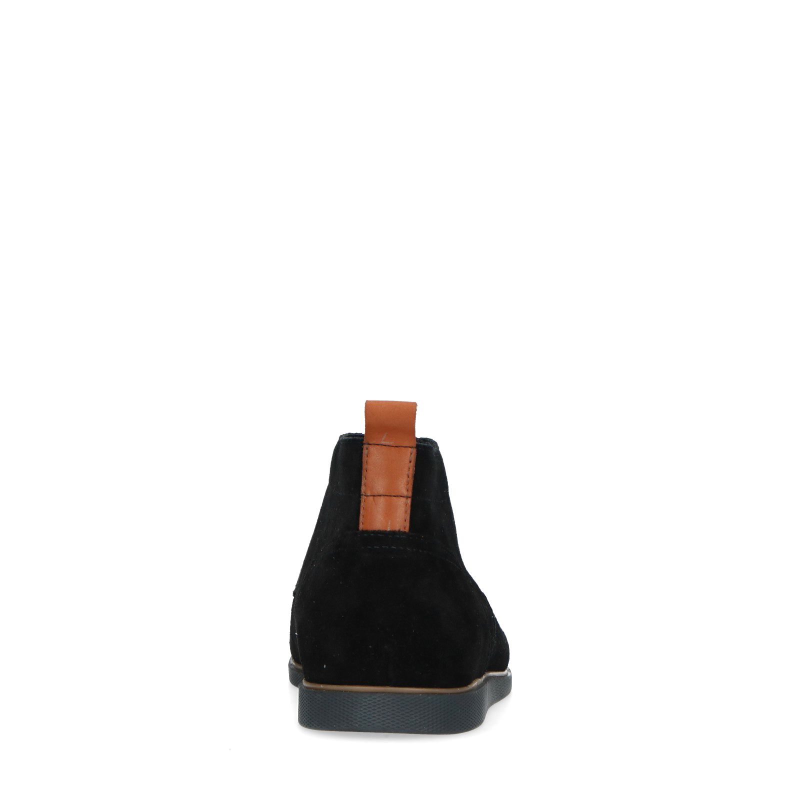 Zwarte suède veterboots
