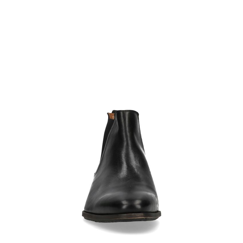 Zwarte leren chelsea boots