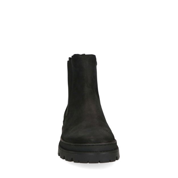 Zwarte nubuck chelsea boots
