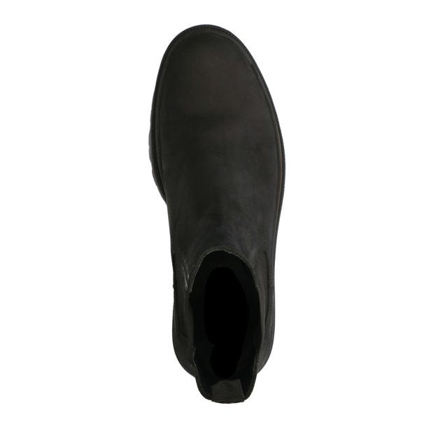 Zwarte nubuck chelsea boots
