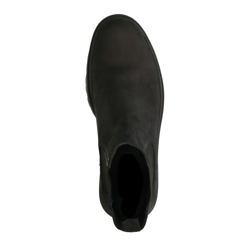 Zwarte nubuck chelsea boots