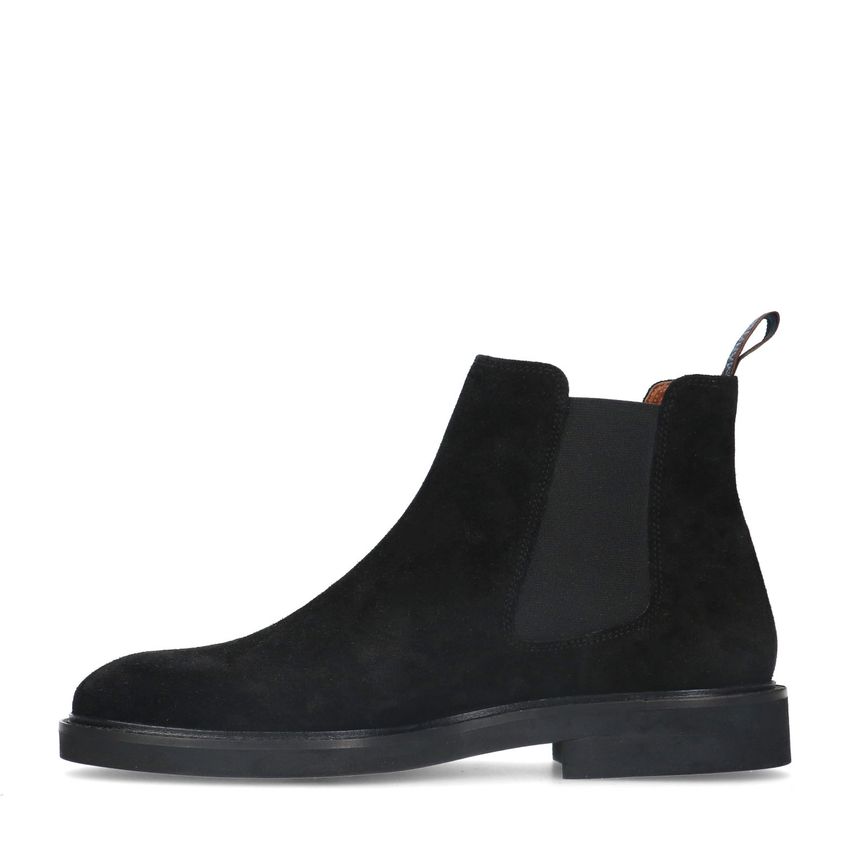 Zwarte suède chelsea boots