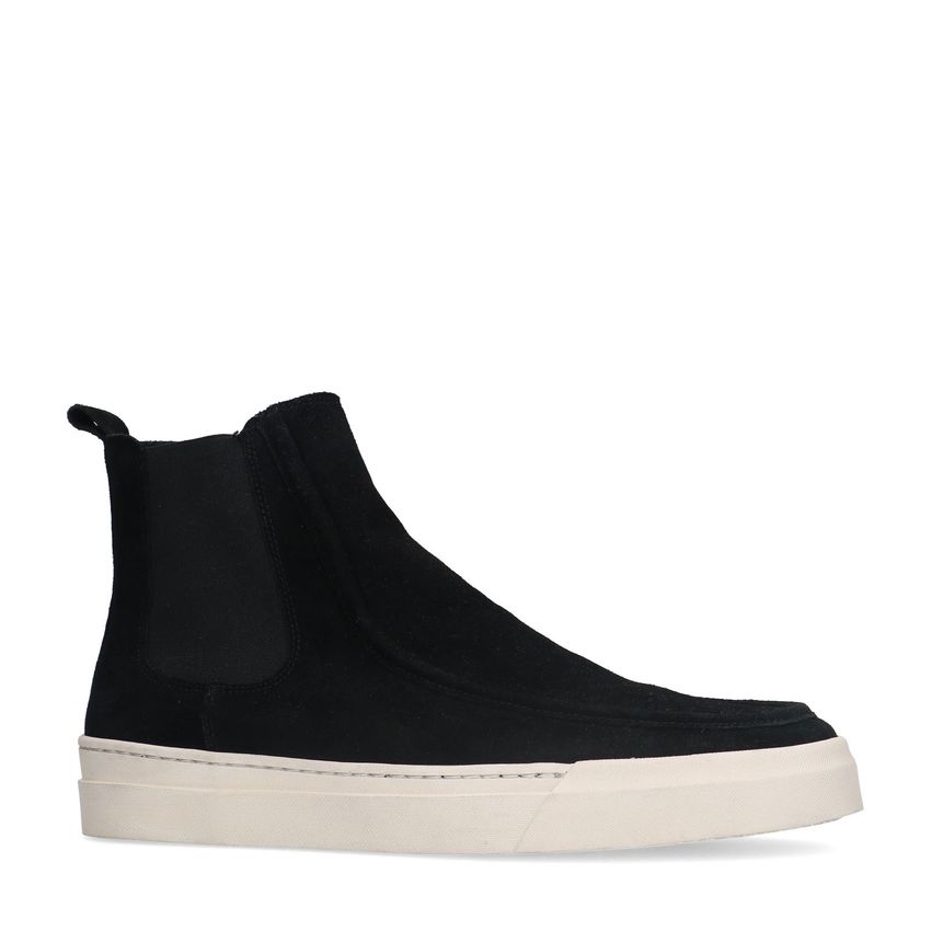 Zwarte suède chelsea boots