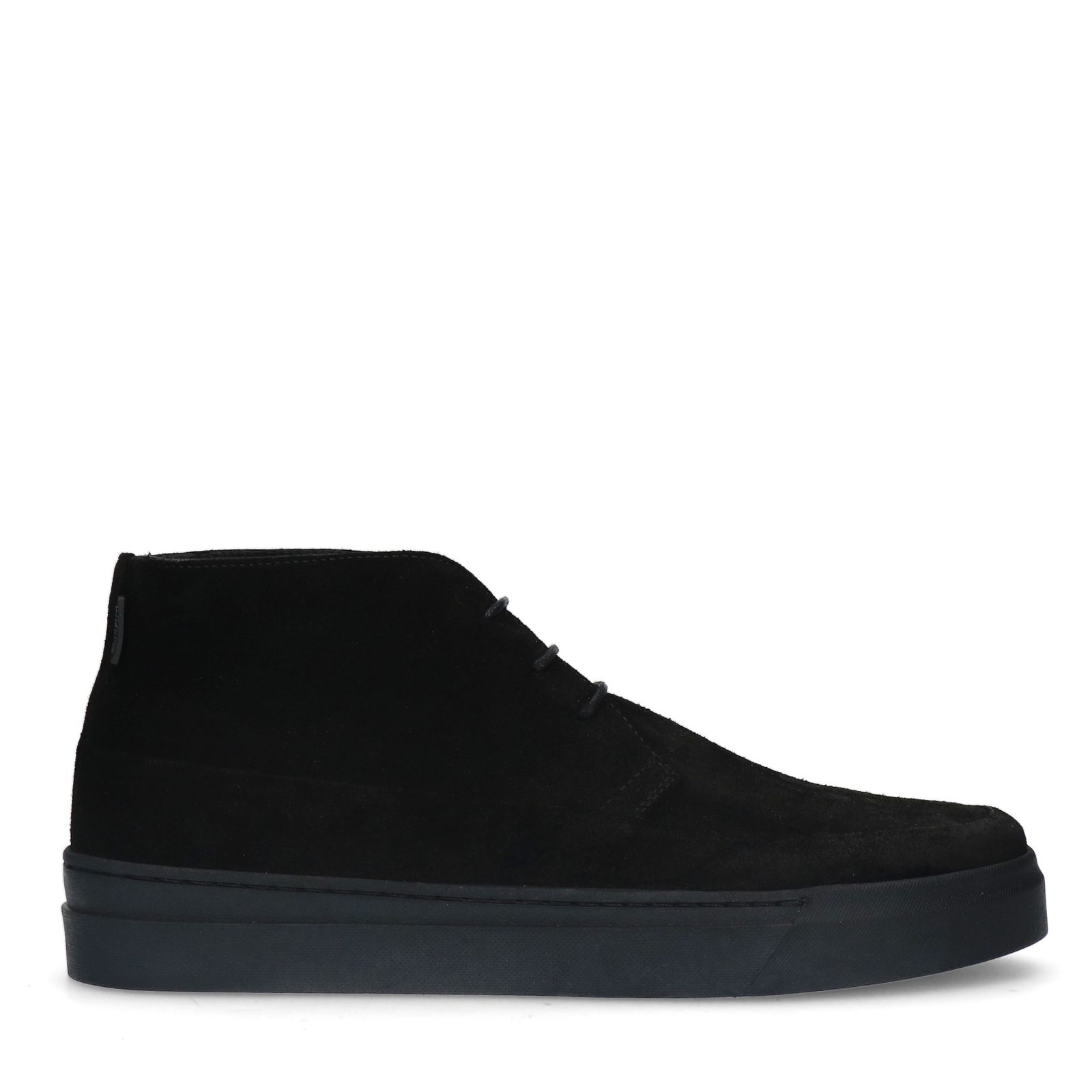Zwarte suède veterschoenen