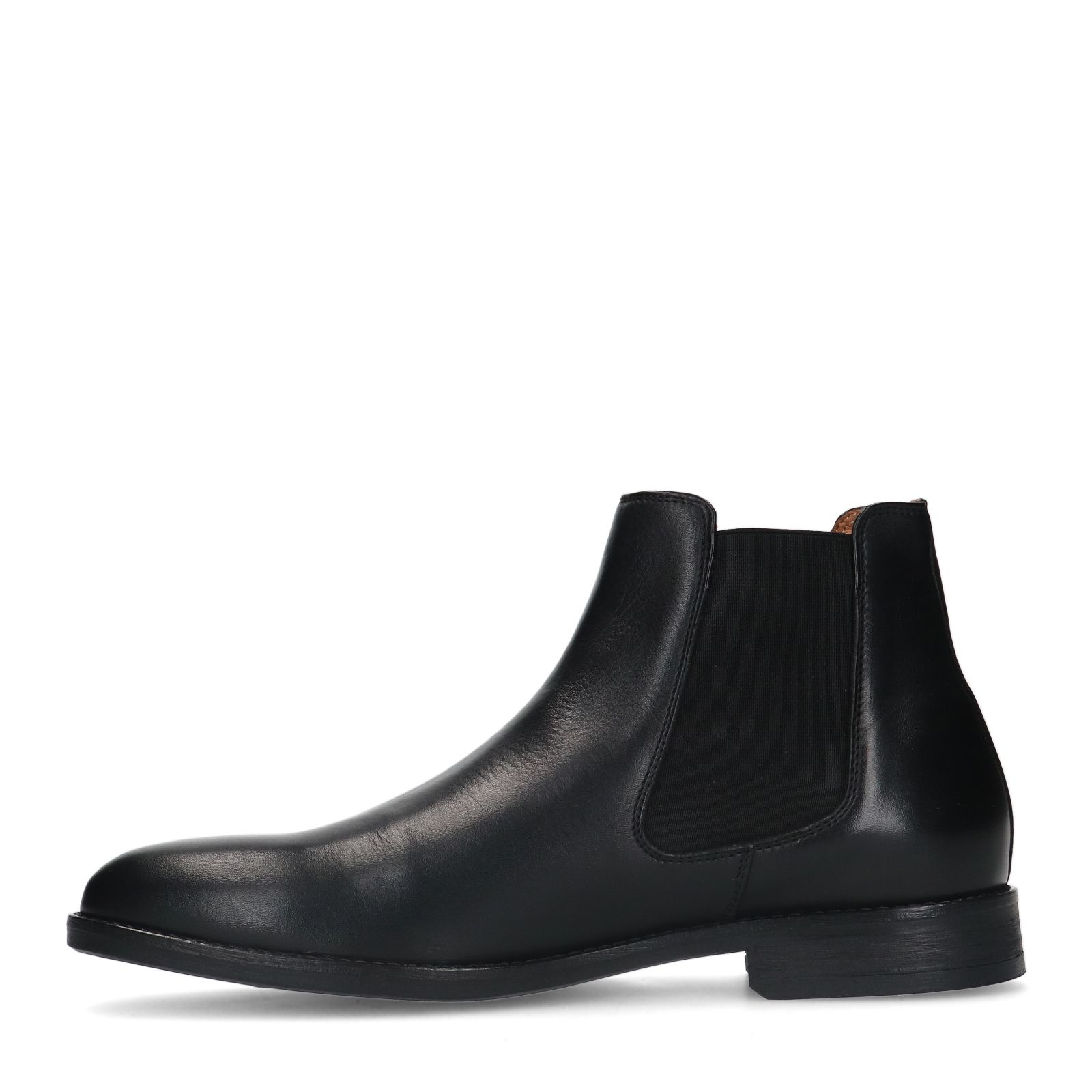 Zwarte leren chelsea boots