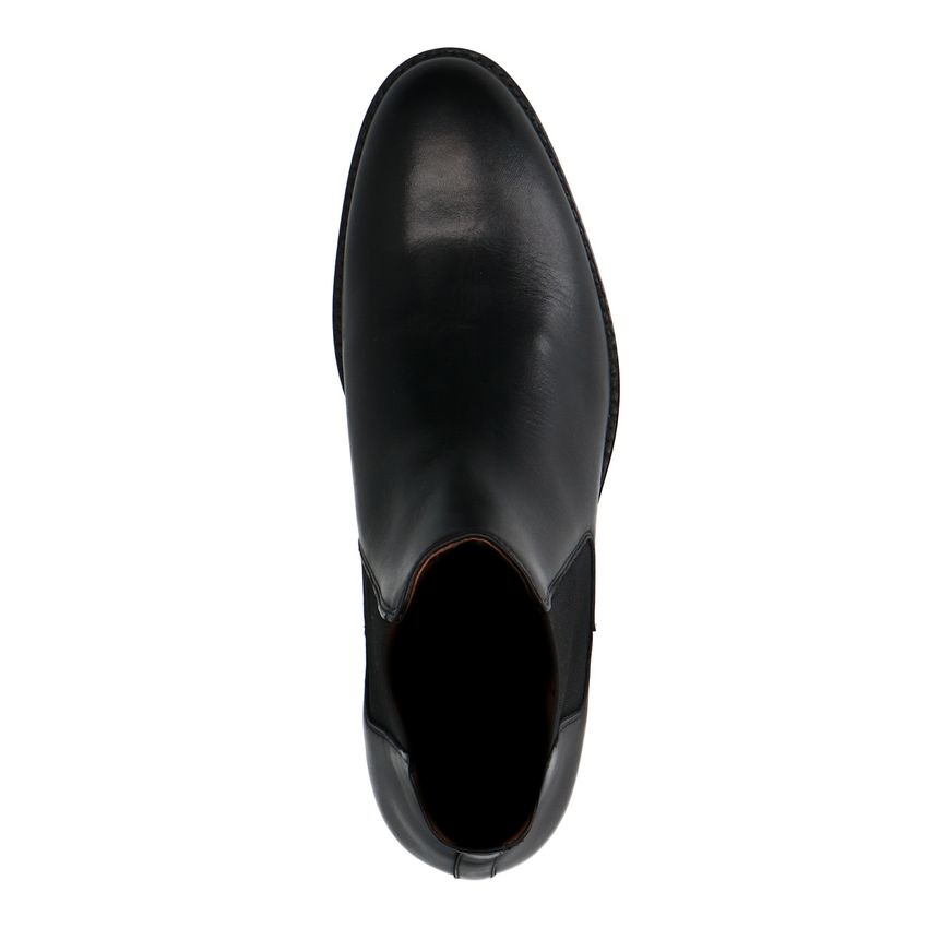 Schwarze Chelsea Boots aus Leder