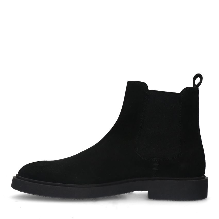 Zwarte suède chelsea boots