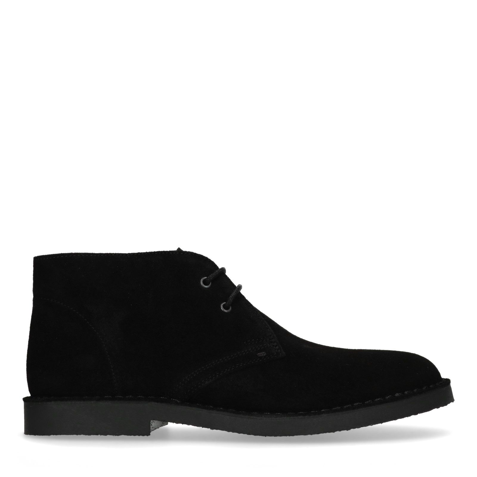 Zwarte suède desert boots