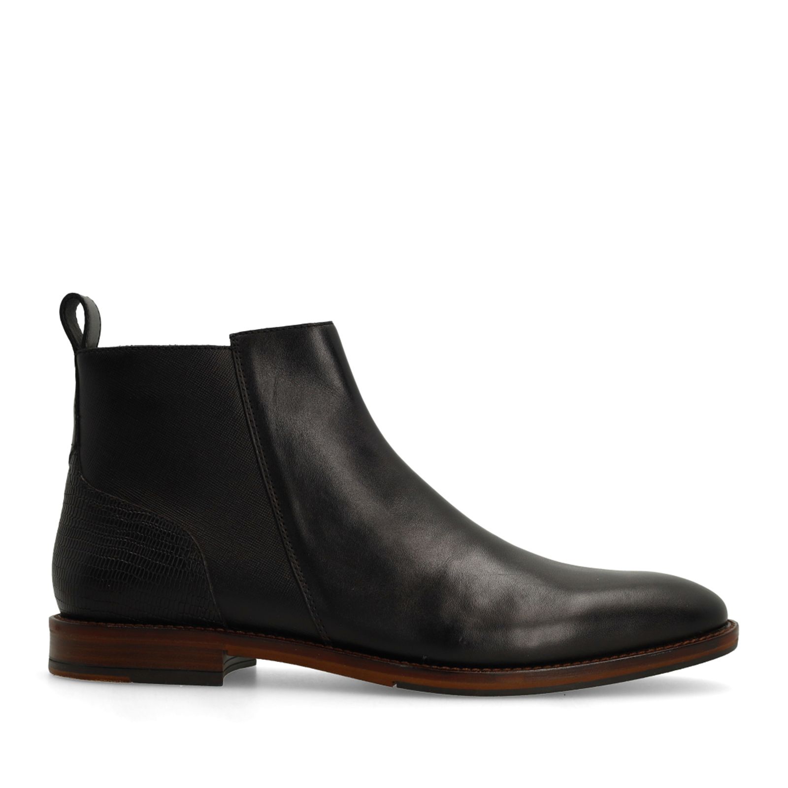 Schwarze Chelsea Boots aus Leder