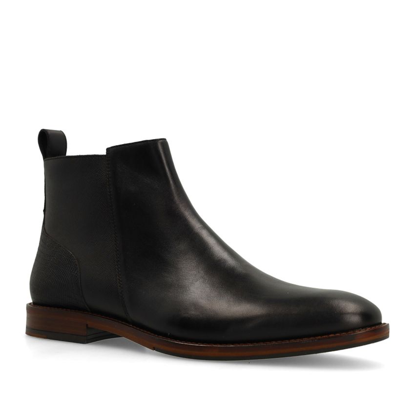 Zwarte leren Chelsea boots