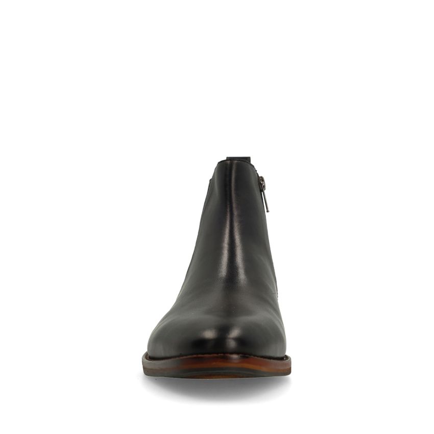Zwarte leren Chelsea boots