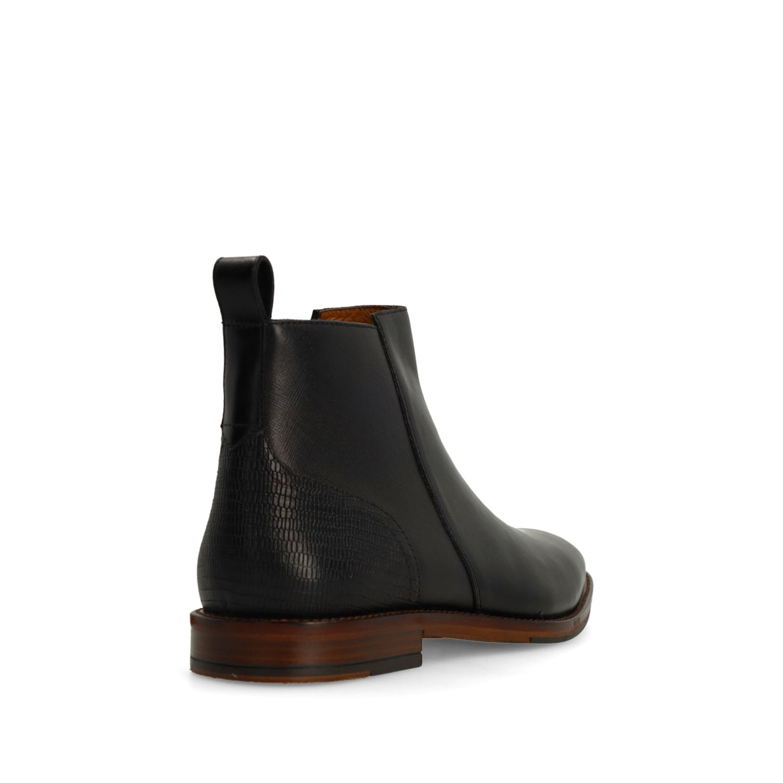 Zwarte leren Chelsea boots
