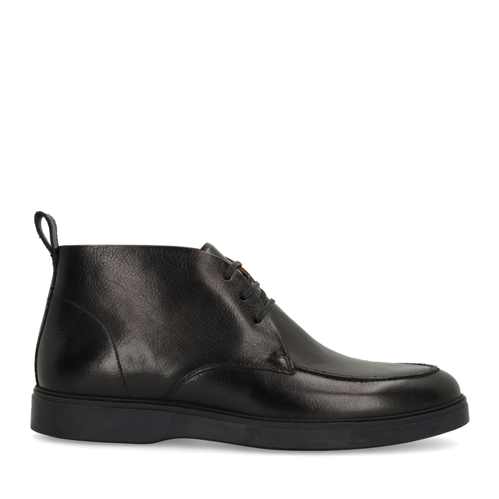 Zwarte leren veterschoenen